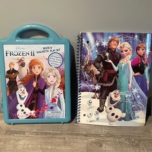 Disney Frozen 2 Magnetic Play Set Notebook Travel Creative Play